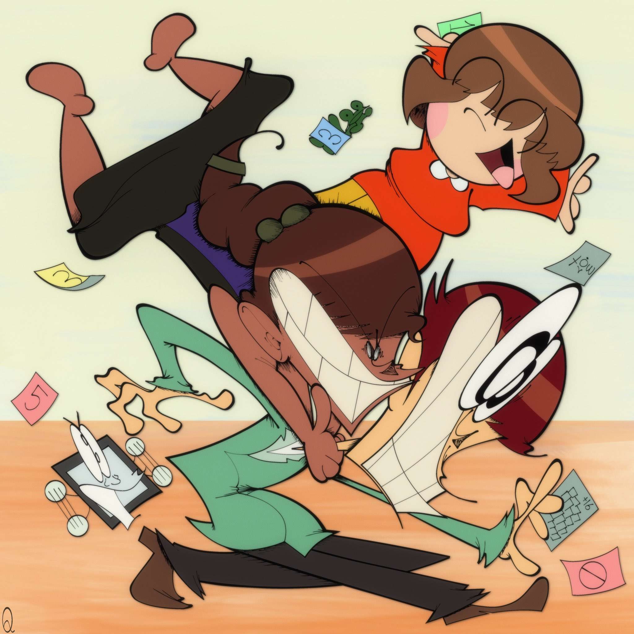 Aoyama Corp employees playing Uno